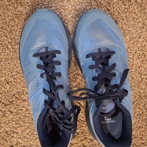 Salomon Women's Blue and Gray Athletic Shoes